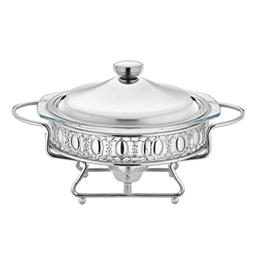 Chafing Food Warmer Chafing Dish Buffet Set Buffet Servers and Warmers Professional Chaffing Server Set Commercial Chafer for Catering (Silver 2L)