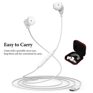 2-Pack USB-C Headphones for iPad Pro Samsung Galaxy Google Pixel Oneplus Huawei Sony...