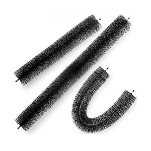 gutter guard cylinder-shaped brush easy on gutter guard 5inch gutter brush w/bristle easy to clean for roof gutter outdoor (color : 1, size : 5 pcs)