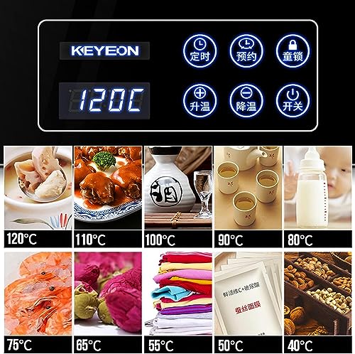 Buffet Warming Tray Hot Plate with Adjustable Temperature Control, Party Chafing Dish, Electric Food Warmer for Kitchen, Dining Room (Black 16x11inch)