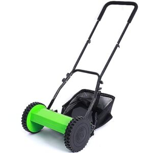coldwind 12 inch lawn mower for home use, small unpowered hand pushed villas, flowers, gardening, mowing, and weeding,h style