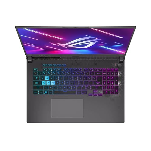 ASUS ROG Strix G17 G713 Gaming Laptop 17.3" WQHD IPS 240Hz AMD 12-Core Ryzen 9 7845HX (Beat i9-12900H) 64GB RAM 2TB SSD GeForce RTX 4060 8GB USB-C RGB Backlit Fast Charging Win11 Black + HDMI Cable