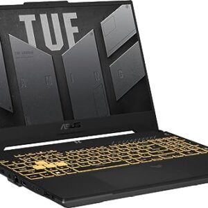 ASUS TUF F15 Gaming Laptop 15.6" FHD 144Hz 12th Generation Intel 14-Core i7-12700H (Beat i9-11950H) 32GB RAM 1TB SSD GeForce RTX 4070 8GB Graphic Backlit Thunderbolt 4 USB-C Win11 Grey + HDMI Cable