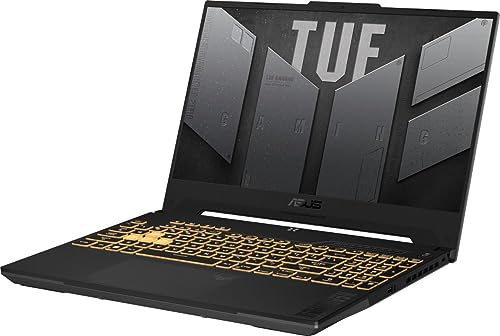 ASUS TUF F15 Gaming Laptop 15.6" FHD 144Hz 12th Generation Intel 14-Core i7-12700H (Beat i9-11950H) 32GB RAM 1TB SSD GeForce RTX 4070 8GB Graphic Backlit Thunderbolt 4 USB-C Win11 Grey + HDMI Cable