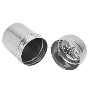 5Pcs Seasoning Bottle, Stainless Steel Spice Shaker with Rotating Cover, Spice Dispenser for Salt Powder Sugar Pepper Barbecue Tools