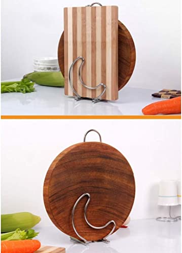 Pan Lid Holder Cover Frame Chopping Board Stand Sitting Kitchen Household 304 Stainless Steel Pot Cover Shelf (Color : Narrow) (Color : Widened)