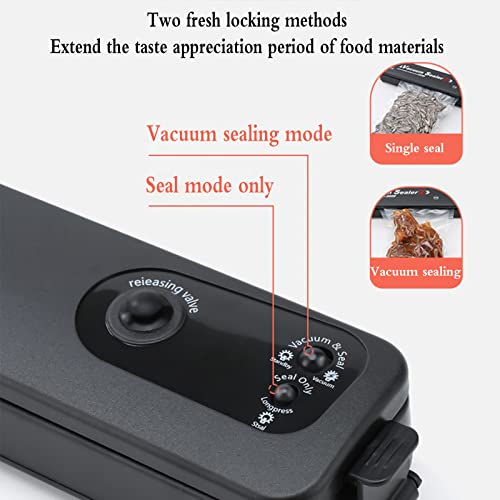 Vacuum Sealer, Food Vacuum Sealer Machine, Automatic Food Vacuum Sealer for Food Preservation Sealing Packing System, Premium Quality Tight for Food Storage