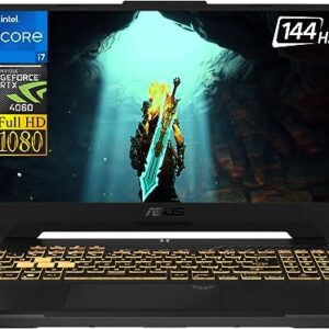 ASUS 2023 Newest TUF Gaming Laptop, 15.6" FHD 144Hz Display, Intel Core i7-12700H Processor, NVIDIA GeForce RTX 4060, 64GB RAM, 2TB SSD, Wi-Fi 6, Backlit Keyboard, Numeric Keypad, Windows 11 Home