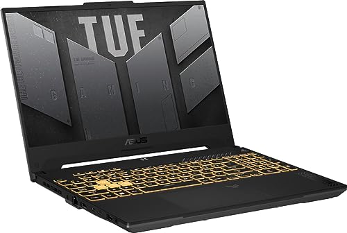 ASUS TUF Dash Gaming Laptop, 15.6" FHD 144Hz Display, Intel Core i7-12700H, NVIDIA GeForce RTX 4070 GPU, 16GB DDR4 RAM, 1TB NVMe SSD, Wi-Fi 6, Mecha Grey, Windows 11 Home