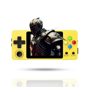 wireless retro game console handheld game console 2.7 inch ips retro games consoles classic emulator hand-held gaming console linux video games system-yellow