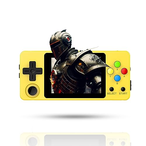 Wireless Retro Game Console Handheld Game Console 2.7 inch IPS Retro Games Consoles Classic Emulator Hand-held Gaming Console Linux Video Games System-Yellow