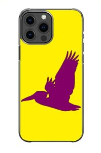 flying pelican silhouette pattern art design anti-fall and shockproof gift iphone case (iphone 11)