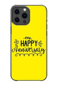 happy anniversary sweet cute pattern art design anti-fall and shockproof gift iphone case (iphone 11)