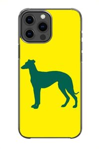 grey hound dog cute sweet dog pet parent pattern art design anti-fall and shockproof gift iphone case (iphone 11 pro max)