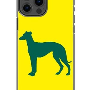 Grey Hound Dog Cute Sweet Dog Pet Parent Pattern Art Design Anti-Fall and Shockproof Gift iPhone Case (iPhone 11 Pro Max)