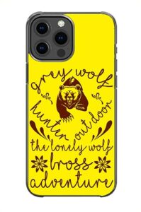 the lonely wolf adventure pattern art design anti-fall and shockproof gift iphone case (iphone 5c)