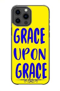 grace upon grace positive pattern art design anti-fall and shockproof gift iphone case (iphone 13)