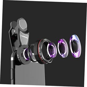 ABOOFAN 2pcs 120 Smart Phone Smartphone Phones Smartphone Camera Lens 4k Phone Lens Phone Camera Lens kit No Distortion Wide Angle Lens 15X Macro Lens 120 Degree Wide Angle Lens Cell Phone