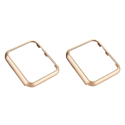 UKCOCO Watch Frame 2pcs metal screen metal gold apples s watch 40mm screen protector 44mm watch case watch bumper watch cover protective film strap aluminum alloy dial