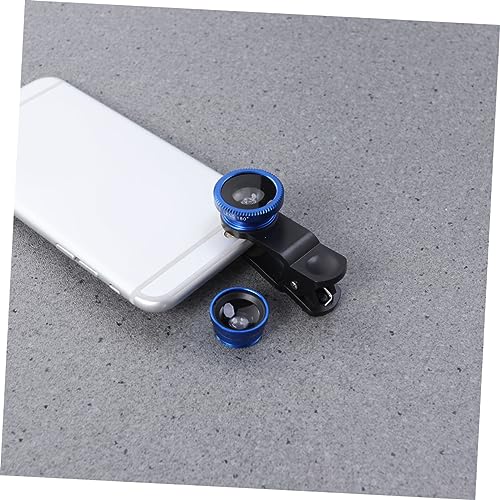 ABOOFAN 3pcs ° Camera Fish Super Mobile Kit Smart Compatible with iPhone/Cellphone Smartphones Compatible with s/Phone Blue Lens Lensblue Cell Fish-Eye Angle on Compatible for iPhone