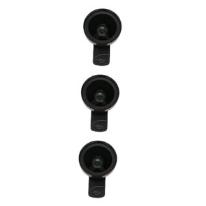 abaodam 3pcs set wide-angle lens phone wide angle lens intelligent wide angle lens 2 in 1 clip on cell phone lens suite aviation aluminum alloy universal clip external wide angle