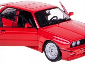 1988 3 Series M3 E30 Red 1/24 Diecast Model Car by Bburago 21100RD