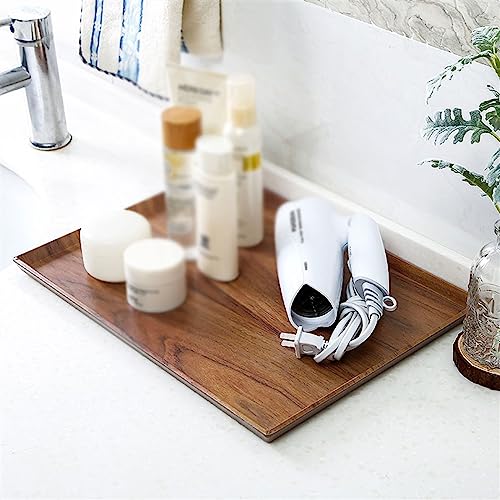 Outdoor Tray Coffee Table Tray Imitation Wood Grain Rectangular Large Tray Simple and Practical Cup Storage Tray Breakfast, Afternoon Tea Tray Decorative Tray Kitchen Tray