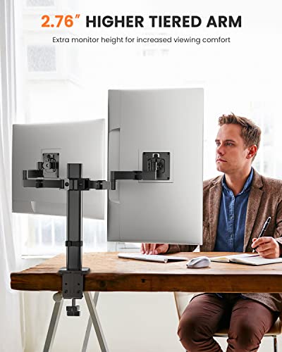 ErGear Height Adjustable Electric Standing Desk Dual Monitor Desk Mount