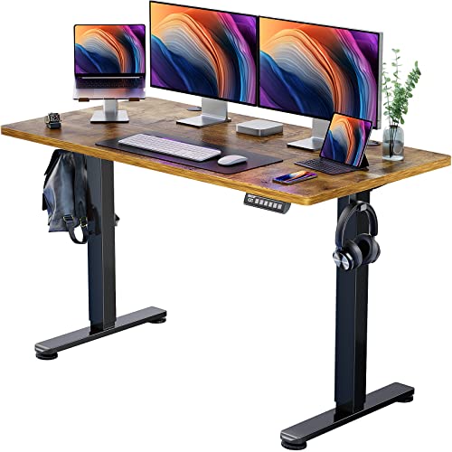 ErGear Height Adjustable Electric Standing Desk Dual Monitor Desk Mount