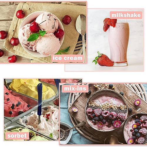 EVANEM 2/4/6PCS Creami Containers, for Creami Ninja Ice Cream Deluxe,16 OZ Creami Pint Containers Reusable,Leaf-Proof for NC301 NC300 NC299AM Series Ice Cream Maker,Pink-4PCS