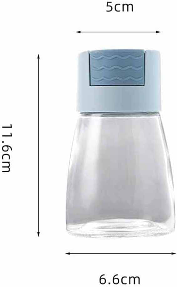 Salt And Pepper Shakers Precise Quantitative Push Type,Quantitative Seasoning Bottle,0.02oz Metering Salt Shaker (2Pcs-A)