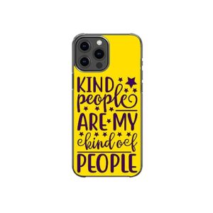 kind peoples are my kind of peoples motivational inspirational positive pattern art design anti-fall and shockproof gift iphone case (iphone 13 pro max)