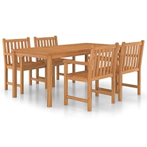 TCSGURK Patio Dining Set,Teak Finish and Ideal for Outdoors, Outdoor Patio Furniture Set