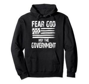 fear god not the government pullover hoodie