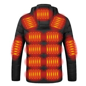 My Orders Placed Recently by Me Men Women Heated Jackets Winter Warm Heated Jackets Rechargeable USB Heated Jacket Hood Puffer Heated Jacket with Pocket