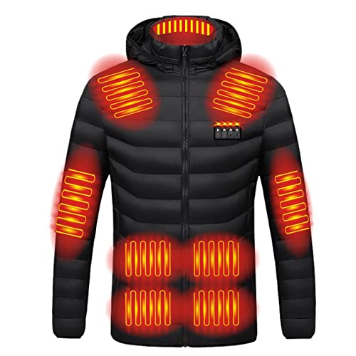 My Orders Placed Recently by Me Men Women Heated Jackets Winter Warm Heated Jackets Rechargeable USB Heated Jacket Hood Puffer Heated Jacket with Pocket