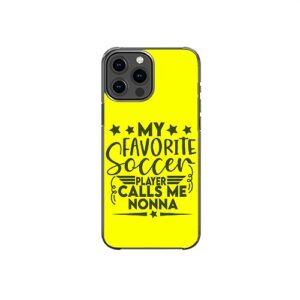 My Favorite Soccer Player Calls Me Noona Sweet Cute Motivational Pattern Art Design Anti-Fall and Shockproof Gift iPhone Case (iPhone 6/6s)