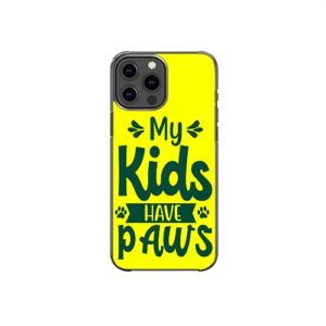 my kids have paws cute sweet parent pattern art design anti-fall and shockproof gift iphone case (iphone x/xs)