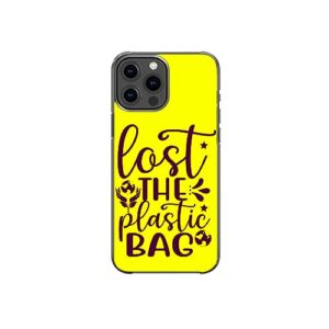 lost the plastic bag keep green awareness pattern art design anti-fall and shockproof gift iphone case (iphone xr)