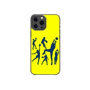 woman basketball player silhouette inspirational sweet pattern art design anti-fall and shockproof gift iphone case (iphone xs max)