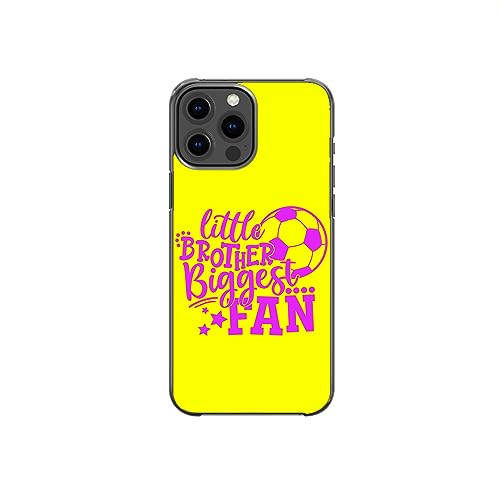 Little Brother Biggest Fan Motivational Inspirational Sweet Pattern Art Design Anti-Fall and Shockproof Gift iPhone Case (iPhone 13 Pro Max)