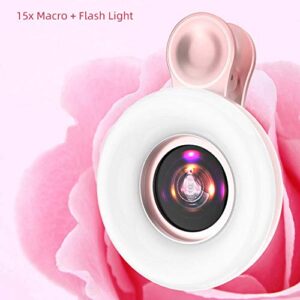 Yuyosunb LED Phone Lens Selfie Ring Light Mobile Phone Fill Light HD Macro Dimmable Lamp Beauty Ringlight