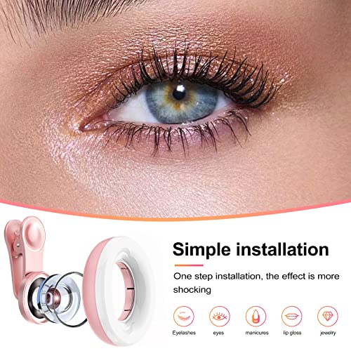 Yuyosunb LED Phone Lens Selfie Ring Light Mobile Phone Fill Light HD Macro Dimmable Lamp Beauty Ringlight