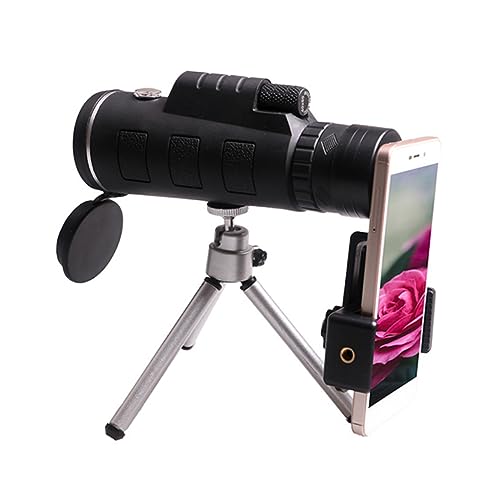 Mikikit 2pcs Travel Magnifying Mirror Mobile Lens Screen Magnifier Phone Camera Magnifier monocular Telescope with Night monocular Telescope for Mobile Phone 40x60 Telescope Telephone