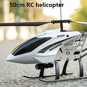 ZAVEIOP Large 50cm HD Camera RC Helicopter 4CH Pneumatic Fixed High Helicopter Alloy Body RC Plane Real-time Camera is Prepared to Take Off RC Glider Beginner Entry Level Flight Toy