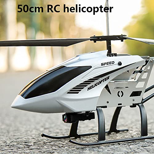 ZAVEIOP Large 50cm HD Camera RC Helicopter 4CH Pneumatic Fixed High Helicopter Alloy Body RC Plane Real-time Camera is Prepared to Take Off RC Glider Beginner Entry Level Flight Toy