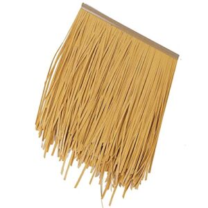 nujeuho straw roof thatch tiki duck blind grass mexican straw roof thatch for tiki bar huts palapa thatch roofing for garden patio umbrella covers decoration width 60cm(size:8.5x0.6m,color:color 1)