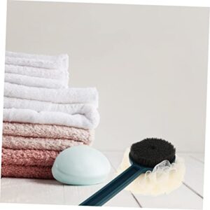 minkissy Bath Ball Bath Brush Bath Scrubber for Body Shower Brush for Body Bath loofah Bath Sponge Back Scrubber Dual- Sided Shower Brush Back Scrubber with Handle Mesh Shampoo Brush 2 in 1