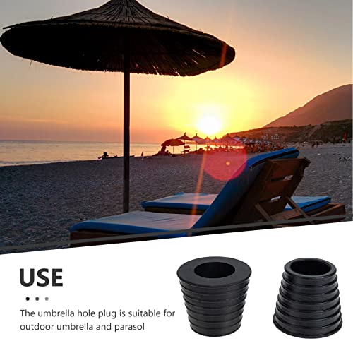 Yardwe 6 Pcs Rubber Umbrella Outdoor Patio Umbrella Base Outdoor Tables Parasol Hole Plugs Table Umbrella Plug Table Umbrella Stand Outdoor Umbrella Hole Accessories Umbrella Fixing Plug