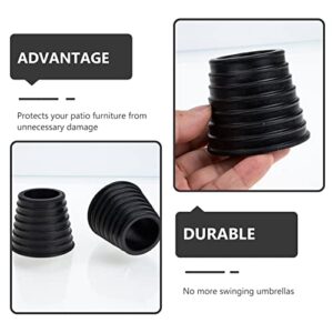 Yardwe 6 Pcs Rubber Umbrella Outdoor Patio Umbrella Base Outdoor Tables Parasol Hole Plugs Table Umbrella Plug Table Umbrella Stand Outdoor Umbrella Hole Accessories Umbrella Fixing Plug